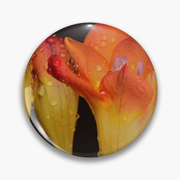 Item preview, Vibrant Freesia Bloom with Dew Drops – Macro Floral Photography Fressia designed and sold by Goiko7Margarita.