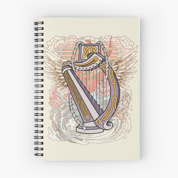Artikelvorschau, Harfe Keltische Klassische Harfe, Musikinstrument, Tattoo entworfen und verkauft von Bert Englefield.