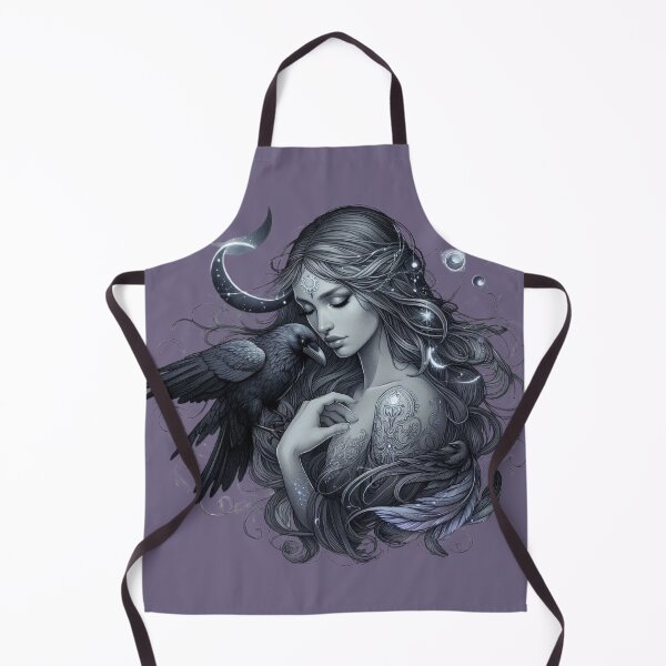 Item preview, Whispers of the Raven – Mystical Woman and Spirit Crow designed and sold by Roberta Calabrese.