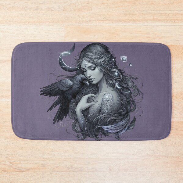 Item preview, Whispers of the Raven – Mystical Woman and Spirit Crow designed and sold by Roberta Calabrese.