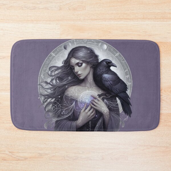 Item preview, Whispers of the Raven – Mystical Woman and Spirit Crow designed and sold by Roberta Calabrese.
