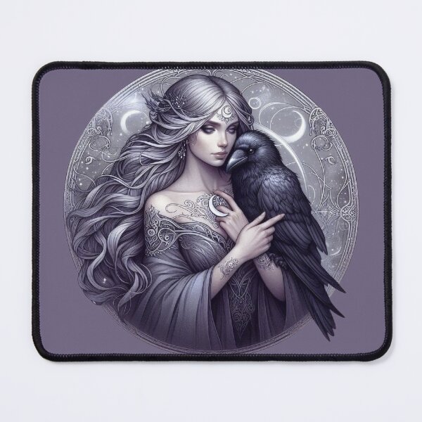 Item preview, Whispers of the Raven – Mystical Woman and Spirit Crow designed and sold by Roberta Calabrese.
