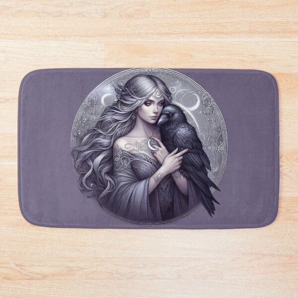 Item preview, Whispers of the Raven – Mystical Woman and Spirit Crow designed and sold by Roberta Calabrese.