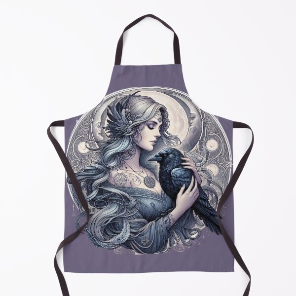 Item preview, Whispers of the Raven – Mystical Woman and Spirit Crow designed and sold by Roberta Calabrese.