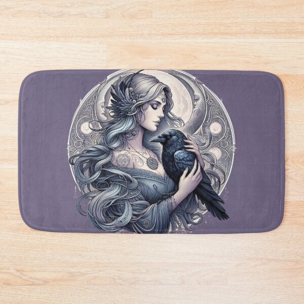 Item preview, Whispers of the Raven – Mystical Woman and Spirit Crow designed and sold by Roberta Calabrese.
