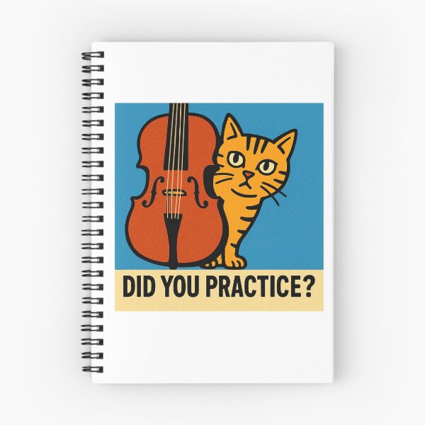 Item preview, Did You Practice? – Cello Cat designed and sold by Takapi Labo.