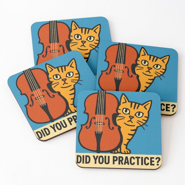 Item preview, Did You Practice? – Cello Cat designed and sold by Takapi Labo.