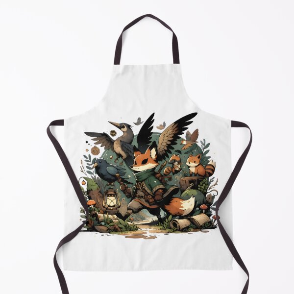 Item preview, Woodland Fox Adventurer – Fantasy Forest Animal Art designed and sold by blacknodecreations.