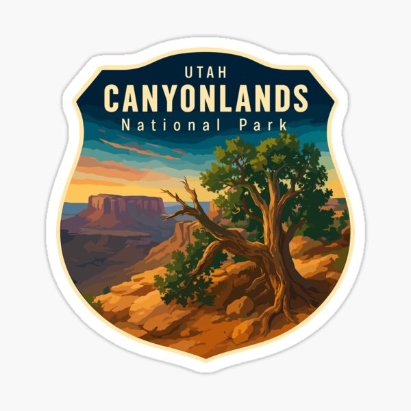 Item preview, Autocollant rétro du parc national de Canyonlands, Utah designed and sold by Ismeal Von.