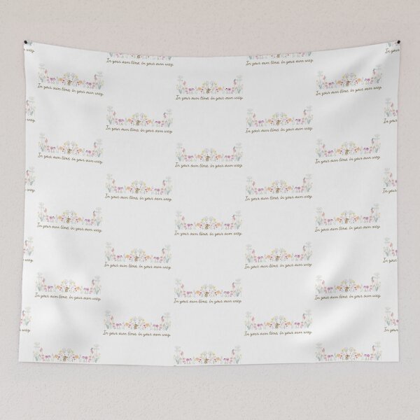Item preview, Soft Wildflower Rebellion with Hidden Dragonfly designed and sold by CottonandQuill.