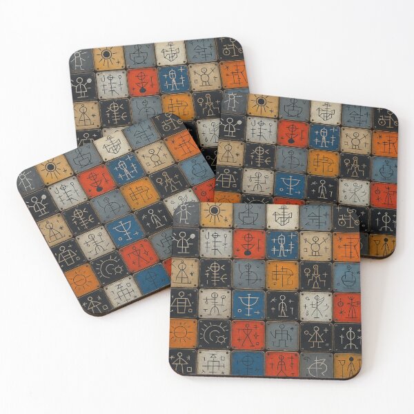 Item preview, Symbol Grid designed and sold by Kaleidoscope Print.