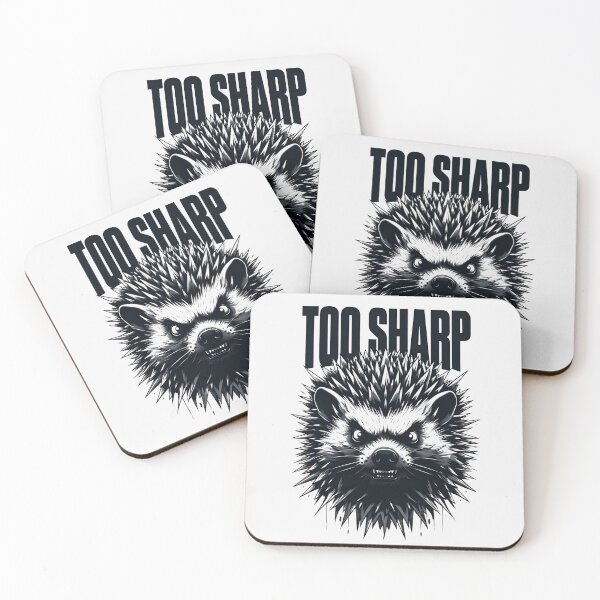 Item preview, Too Sharp, Angry Hedgehog, Funny Spiky Animal designed and sold by QuirkySpark.