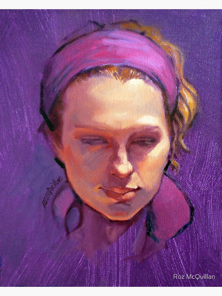 "Portrait of Phoebe Oil Painting" Art Print for Sale by rozmcq