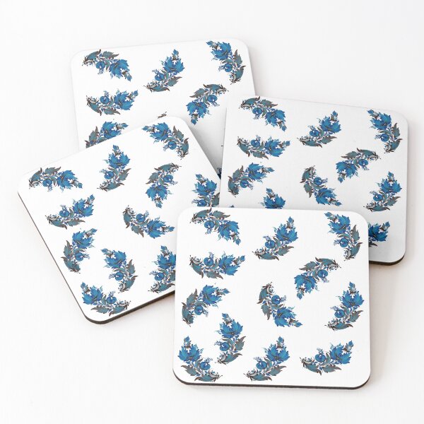 Item preview, Branch of blue flowers 2 designed and sold by MALVA UA.