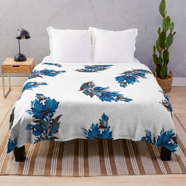 Item preview, Branch of blue flowers 2 designed and sold by MALVA UA.