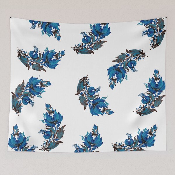Item preview, Branch of blue flowers 2 designed and sold by MALVA UA.