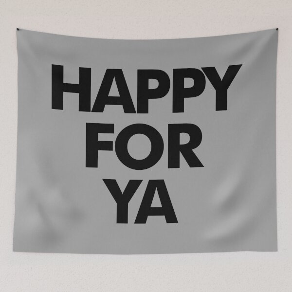 Item preview, "Happy For Ya – Sassy Retro Quote, Funny Attitude Text, Positive Vibes & Girl Power Design" designed and sold by artworkathome.