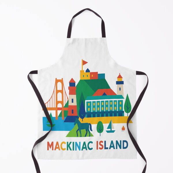 Item preview, Mackinac Island Skyline: Vintage Travel, Nature & No Cars designed and sold by Globalcitytees.