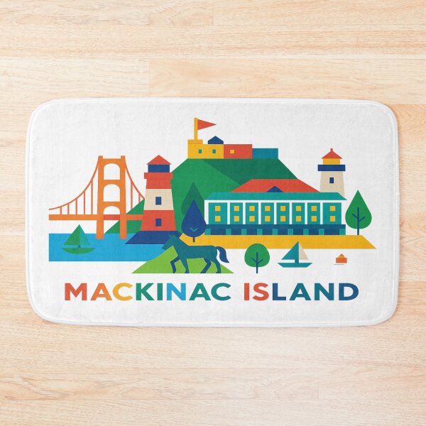 Item preview, Mackinac Island Skyline: Vintage Travel, Nature & No Cars designed and sold by Globalcitytees.