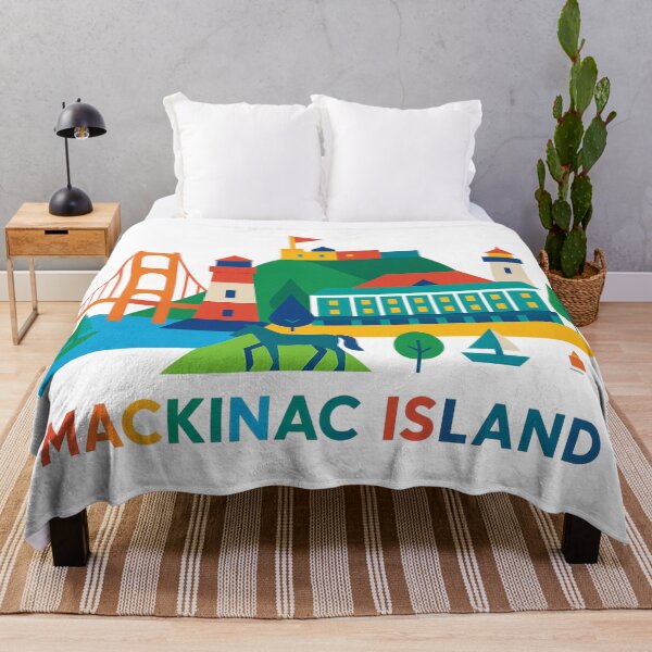 Item preview, Mackinac Island Skyline: Vintage Travel, Nature & No Cars designed and sold by Globalcitytees.