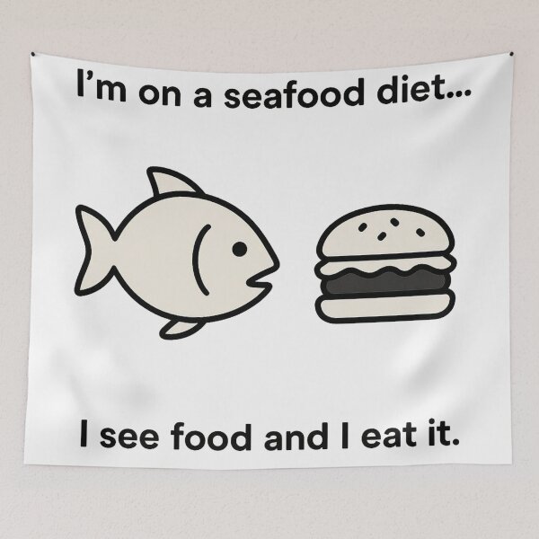 Item preview, I'm On A Seafood Diet designed and sold by Owcomm.