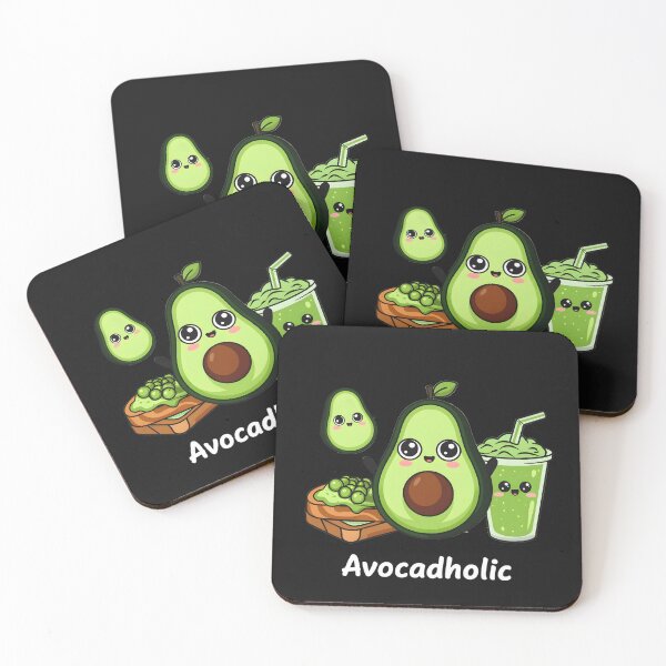 Item preview, Avocadholic - Cute Kawaii Avocado For Foodies And Healthy Life Lovers designed and sold by ViktoonShirts.