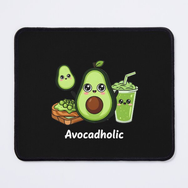 Item preview, Avocadholic - Cute Kawaii Avocado For Foodies And Healthy Life Lovers designed and sold by ViktoonShirts.
