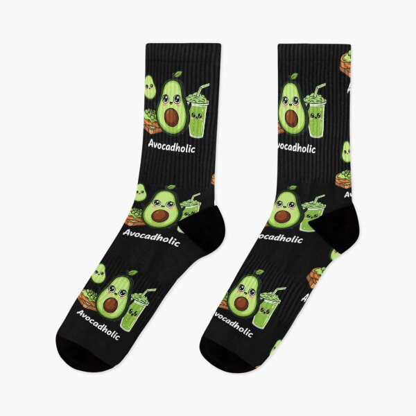 Item preview, Avocadholic - Cute Kawaii Avocado For Foodies And Healthy Life Lovers designed and sold by ViktoonShirts.