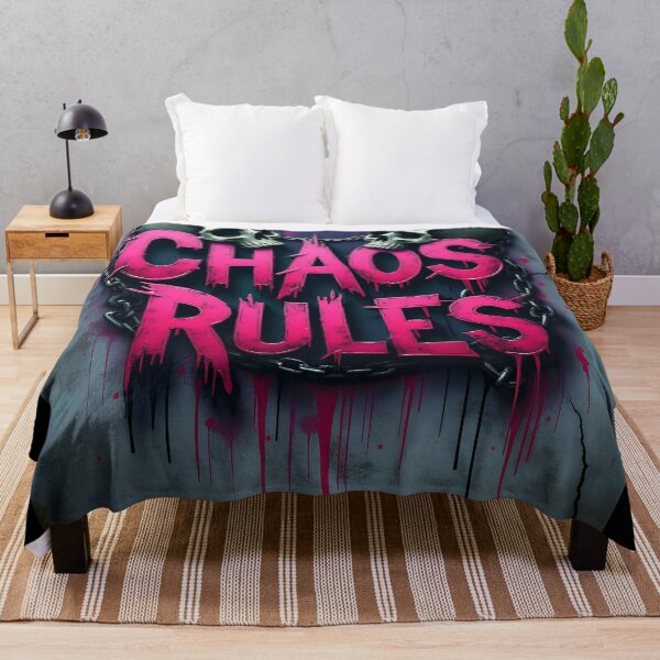 Item preview, Chaos Rules Skull Graffiti designed and sold by ShadowAndSlate.