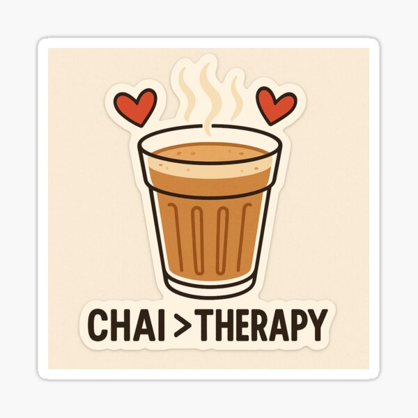 Item preview, “Chai >>>>> Therapy” designed and sold by Doodles & Das.