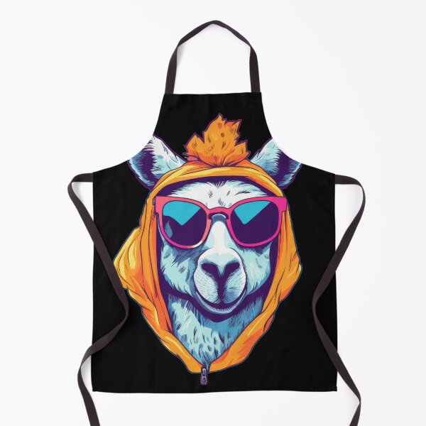 Item preview, Lit Dallam Sticker – Funny Cool Llama in Hoodie and Shades – Transparent Pop Art Design designed and sold by Daagath.