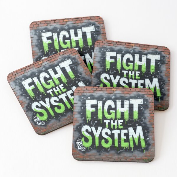 Item preview, Fight The System Rebellion Graffiti designed and sold by ShadowAndSlate.