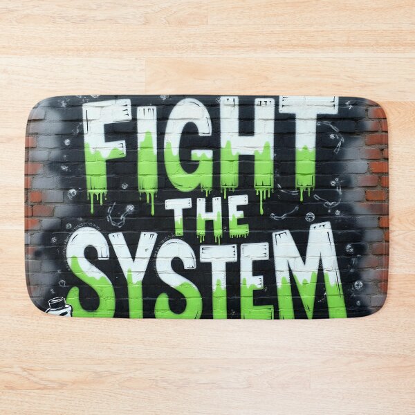 Item preview, Fight The System Rebellion Graffiti designed and sold by ShadowAndSlate.