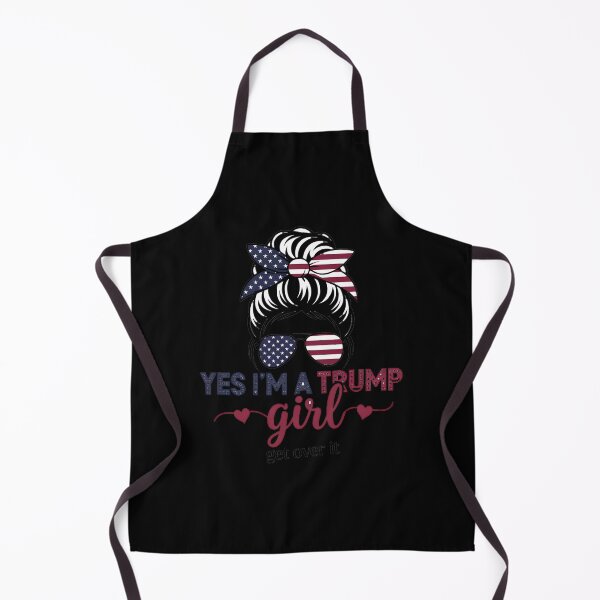 Item preview, Yes I'm A Trump Girl Get Over It Messy Bun Hair Trump 2024 designed and sold by splindoershop.