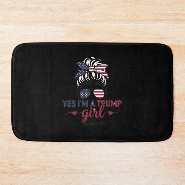 Item preview, Yes I'm A Trump Girl Get Over It Messy Bun Hair Trump 2024 designed and sold by splindoershop.