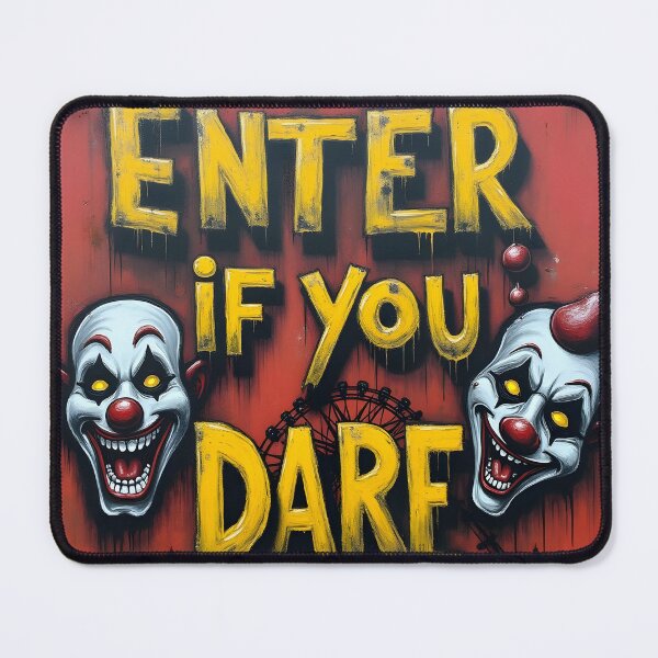 Item preview, Enter If You Dare Clown Terror designed and sold by ShadowAndSlate.