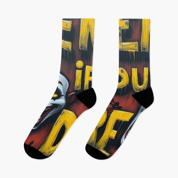 Item preview, Enter If You Dare Clown Terror designed and sold by ShadowAndSlate.