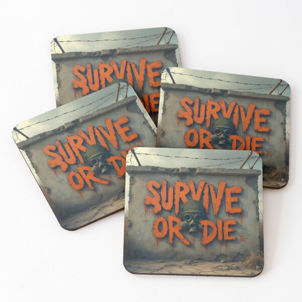 Item preview, Survive or Die Post-Apocalyptic Art designed and sold by ShadowAndSlate.