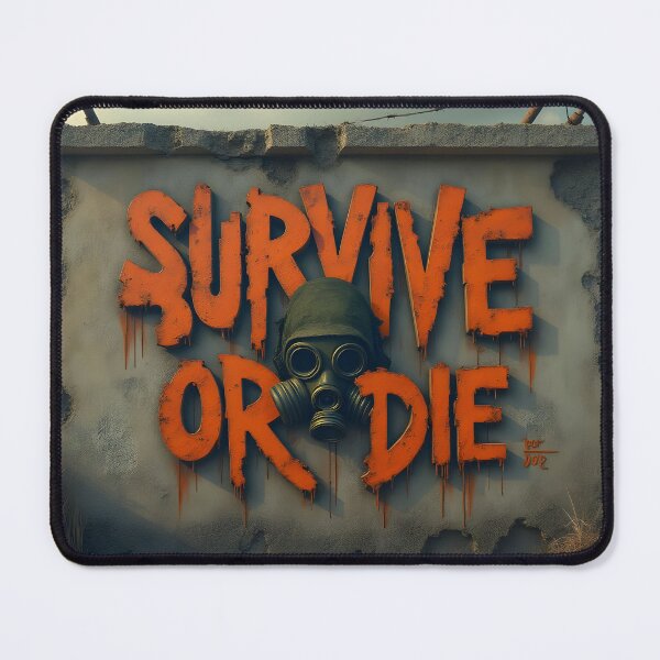 Item preview, Survive or Die Post-Apocalyptic Art designed and sold by ShadowAndSlate.