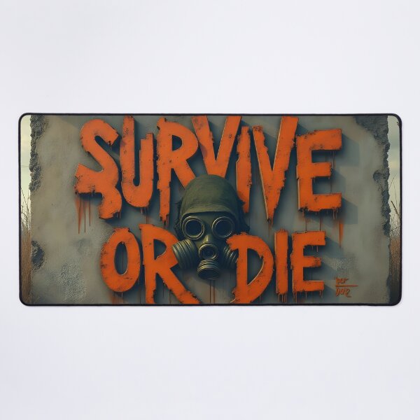 Item preview, Survive or Die Post-Apocalyptic Art designed and sold by ShadowAndSlate.