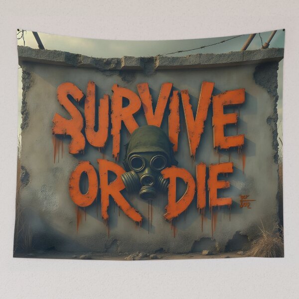 Item preview, Survive or Die Post-Apocalyptic Art designed and sold by ShadowAndSlate.