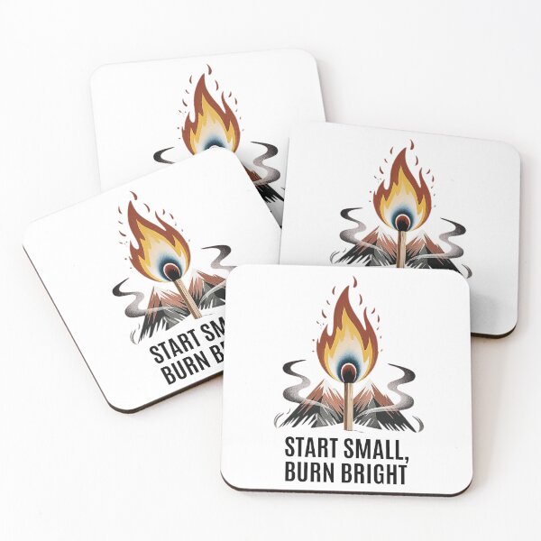 Item preview, Burning Match Mountain – Minimalist Flame and Nature Symbol Art designed and sold by MOTAS Graphics .