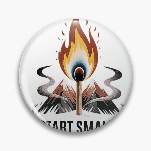 Item preview, Burning Match Mountain – Minimalist Flame and Nature Symbol Art designed and sold by MOTAS FASHION .