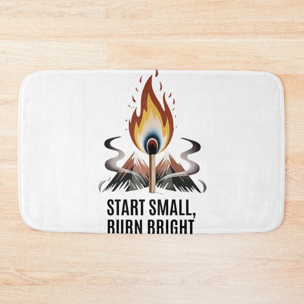 Item preview, Burning Match Mountain – Minimalist Flame and Nature Symbol Art designed and sold by MOTAS Graphics .