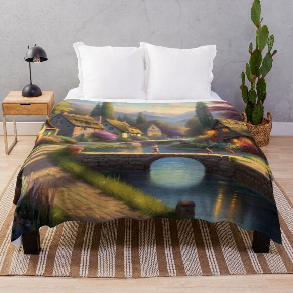 Item preview, Quiet Village Afternoon by the Canal designed and sold by BlareBlare.