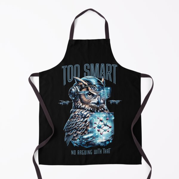Item preview, Too Smart Owl Tech - Futuristic Science Nerd Bird Design designed and sold by QuirkySpark.