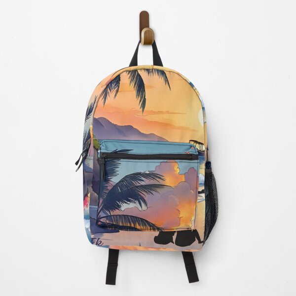 Item preview, Sunset Beach Tropical Palm Tree designed and sold by Fateh-Kro ⭐⭐⭐⭐⭐.