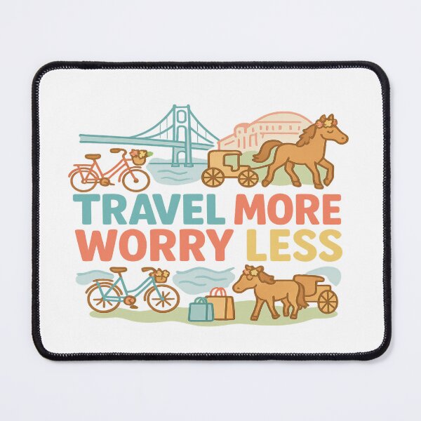 Item preview, Travel More, Worry Less – Mackinac Island Adventure designed and sold by Globalcitytees.