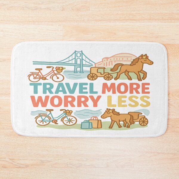 Item preview, Travel More, Worry Less – Mackinac Island Adventure designed and sold by Globalcitytees.