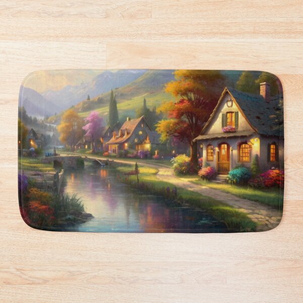Item preview, Golden Light on the Canal Village designed and sold by BlareBlare.